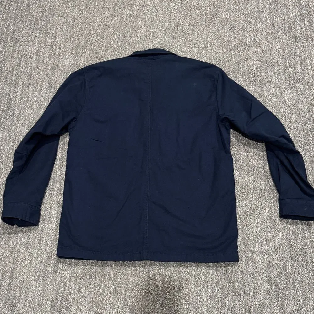 NWT Men’s Carhartt Navy Rugged Flex Button-Up Jacket Sz M - Picture 4 of 4